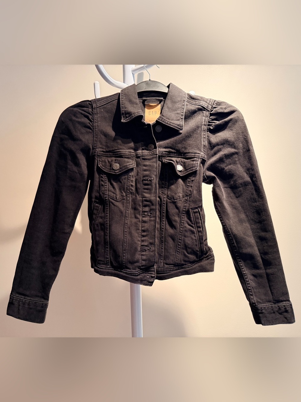 GAP Black Denim Trucker Jacket